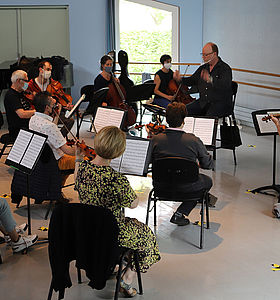 L'orchestre Melun Val de Seine en répétition