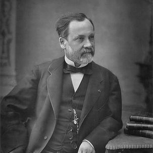 Photo en noir et blanc de Louis Pasteur