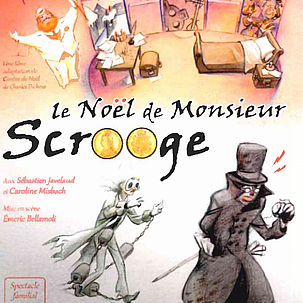 Affiche de la pièce Le noël de Monsieur Scrooge, le 3 décembre à Rubelles