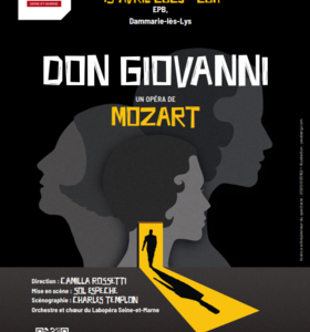 Flyer de Don Giovanni, le 15 avril 2023 à 20h à l'EPB de Dammarie-lès-Lys