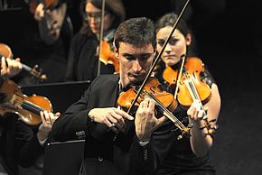 Photo d'un violoniste de l'Orchestre Melun Val de Seine