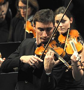 Photo d'un violoniste de l'Orchestre Melun Val de Seine